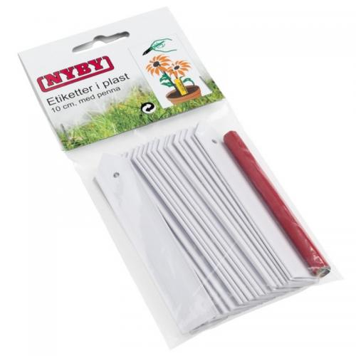 Sticketiketter Inkl. Penna Nyby 10cm 20st