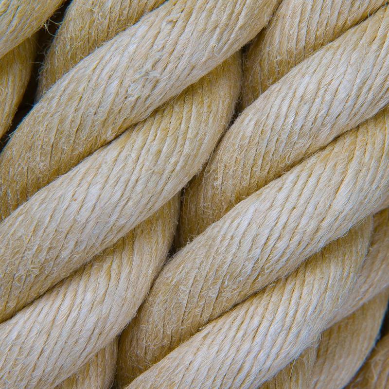Syntetisk Hamp Kap Trappegelænder 36mmx7,5m Beige Carlmarks