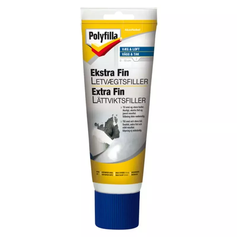Spackel Filler Extra Fin För Små, Stora Hål 200ml Polyfilla