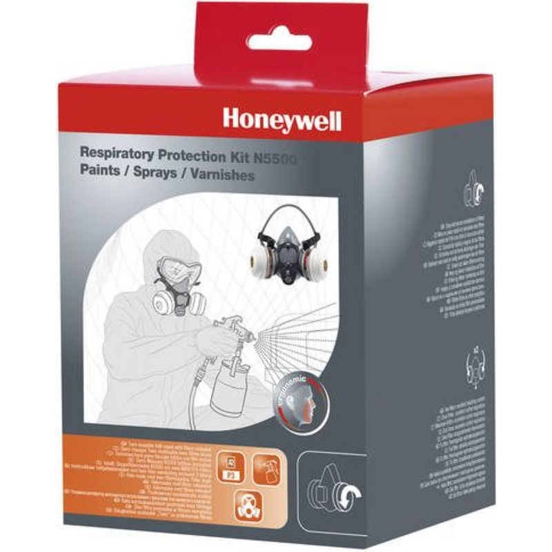 HONEYWELL Skyddsmask Kit Måla Halvmask + Filter A1P2 M