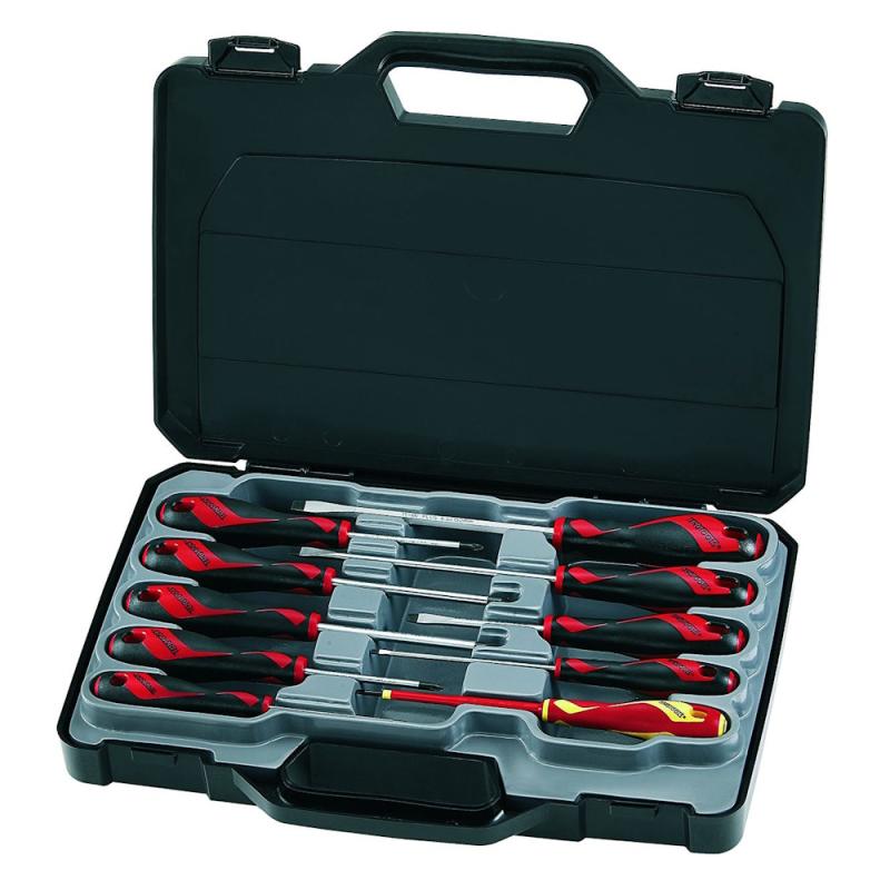 Skruetrækkersæt, MD910N, 10 Stykker, Teng Tools