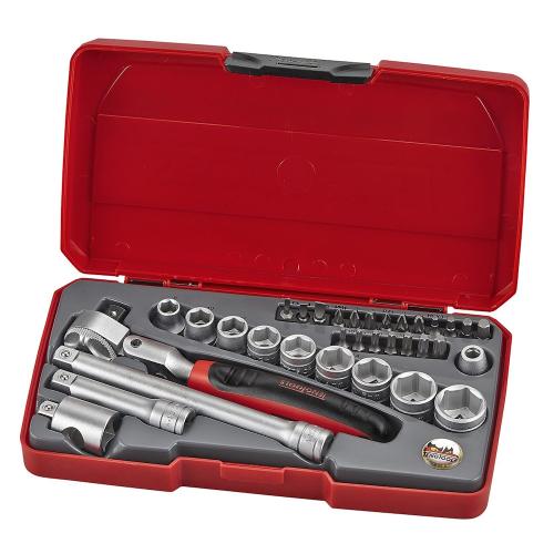 Topnøglesæt, T3834S 3/8, 240mm, Teng Tools