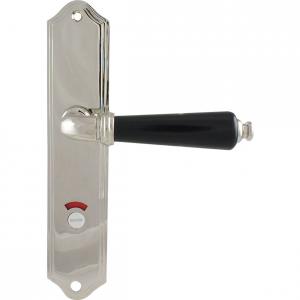 Innerdörrhandtag Med Lång- Skylt-wc 93390 Krom/svart