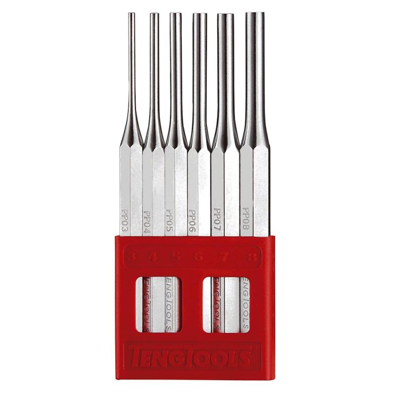 Dornsæt, 6 Dele, 150mm, Teng Tools