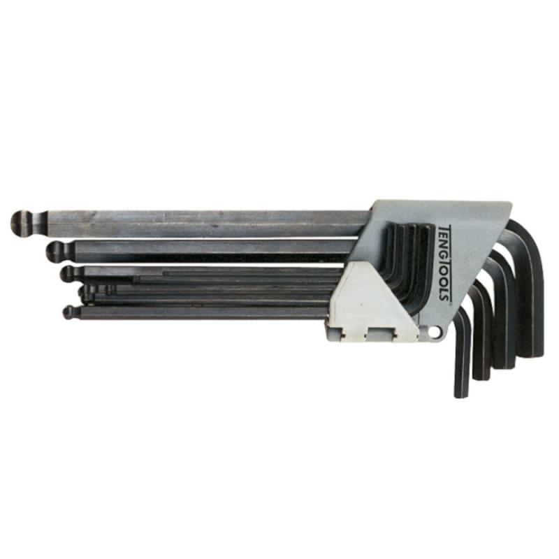Sexkantnyckelsats 9-Delar Svart Teng Tools