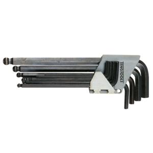 Unbrakonøglesæt 9-Delt Sort Teng Tools