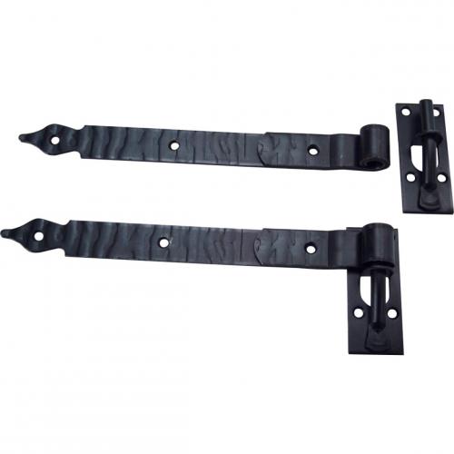 Hakgångjärn Miller Svartlack 200mm 2st