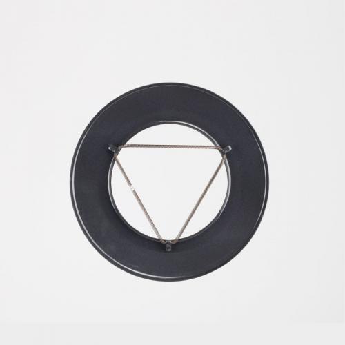 Emaljerad Täckring För Kaminanslutning, Svart, 130mm