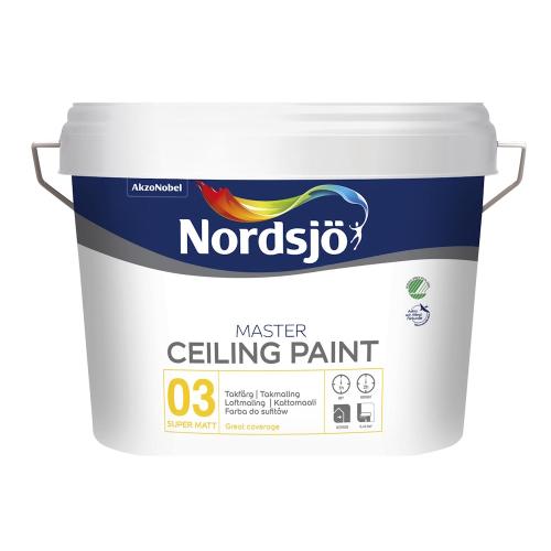 Ceiling Paint Master G3 10L Base White Nordsjö
