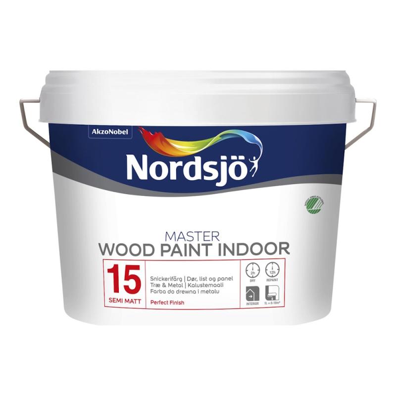 Tømrermaling Master G15 2,5L Hvid Nordsjö