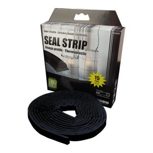Tätningslist 9mmx7mmx24m Thermoplast Svart Stokvis Tapes