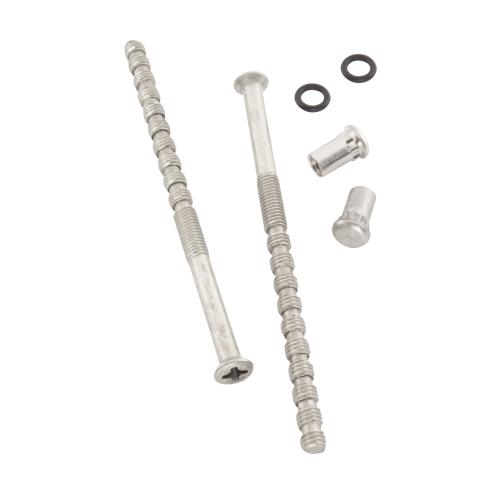 Skruesæt Med Fatningsmøtrik Nikkel 90mm Assa Abloy