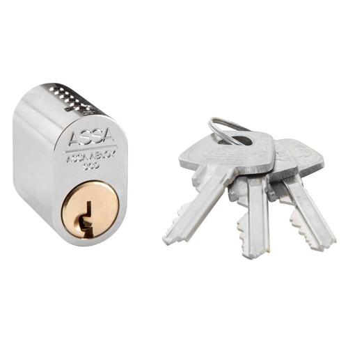 Cylinder 301 Med 3 Nycklar Nickel Assa Abloy