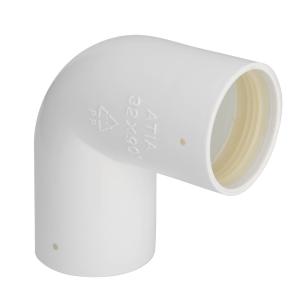 Böj 40mmx90° Polypropen Med Gummitätning Vit Gelia
