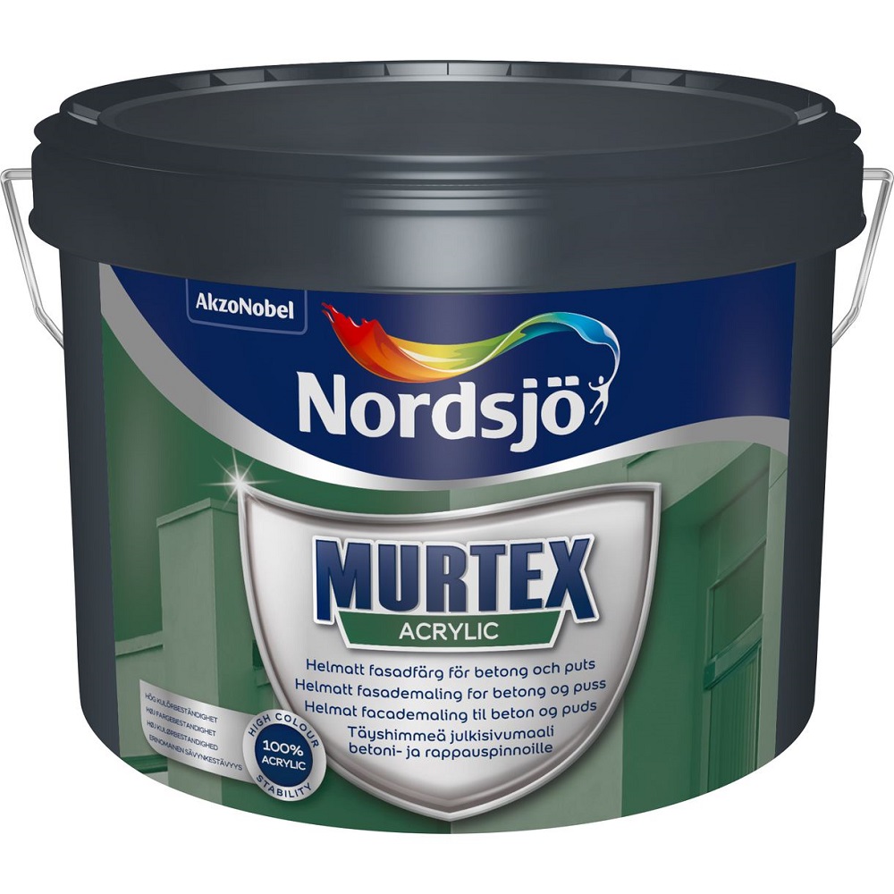 Fasadfärg MurTex Acrylic Vit 2,5L, Nordsjö