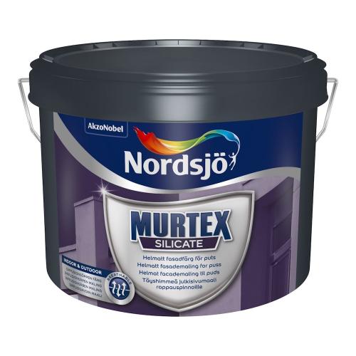 Fasadfärg Murtex Silicate Helmatt  9,3L Base White Nordsjö