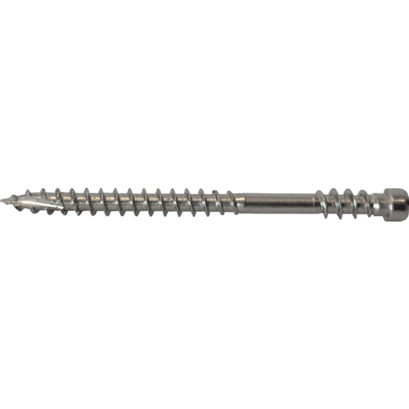 Trall skrue Skjult montering, A4, 4,8 x 75 mm, 200 stk, MFT