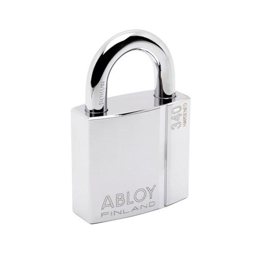 Hængelås PL340, Poleret Krom, Abloy