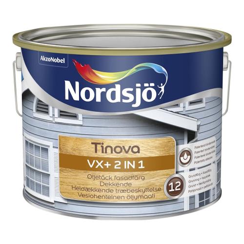 Träfasadfärg Tinova VX+ 2 In 1 Utomhus 5L Base White Nordsjö