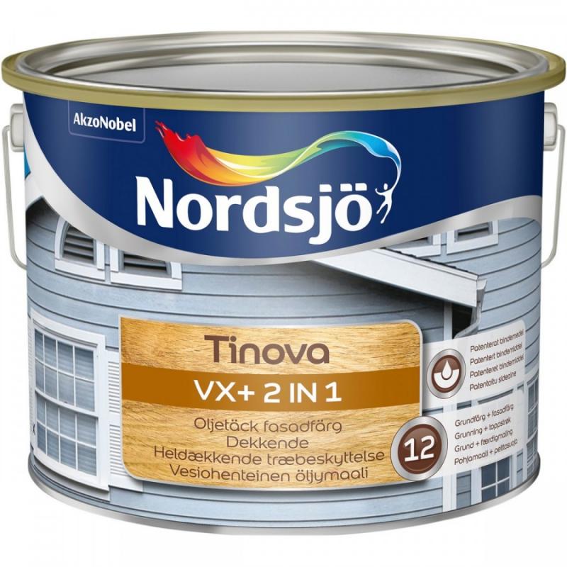 Facademaling Tinova VX+ 2 i 1 Hvid Nordsjö (10L)