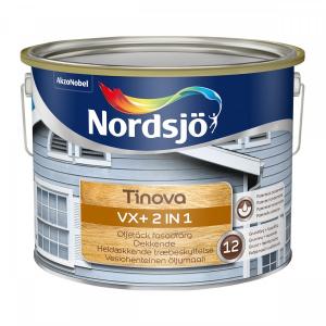 Fasadfärg Tinova VX+ 2 IN 1 Nordsjö 337 Svart, 10L