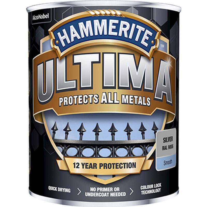 Metallfärg Hammerite Ultima 0,25 L (Silver)
