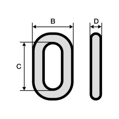 Kæde Langt Led DIN763 4x32mm 5m Elektrogalvaniseret Carlmarks