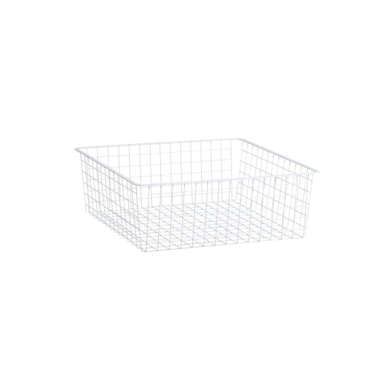 Wire Back 527x527x285mm Hvid, elfa (185mm)