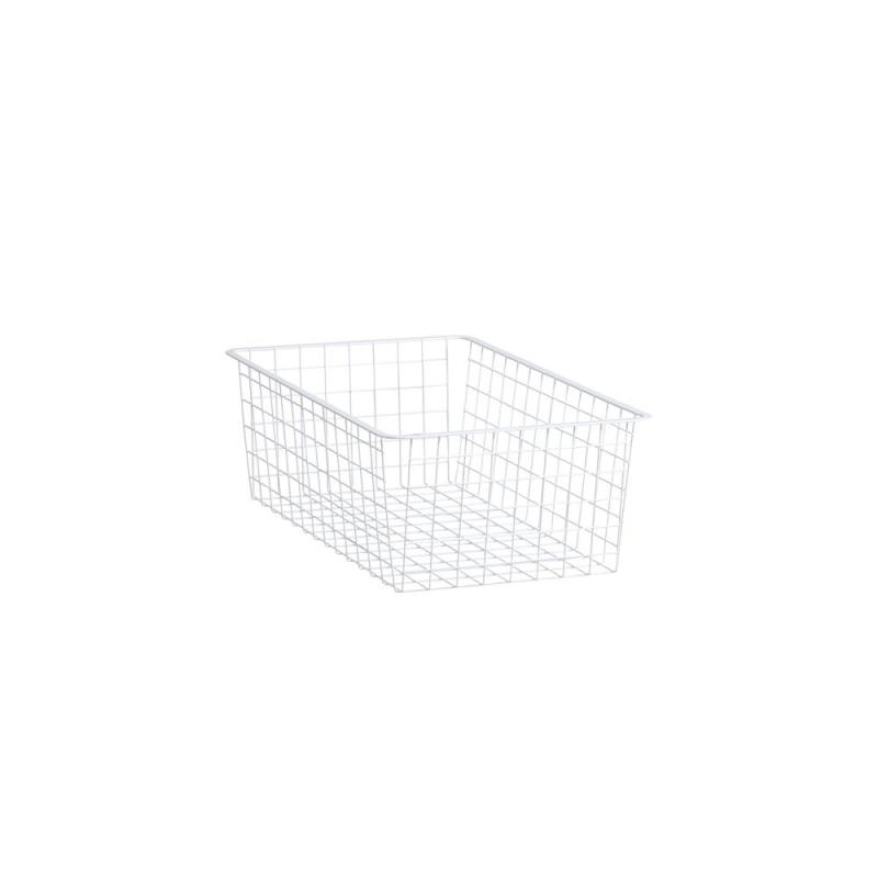 Wire Back 327x527x85mm Hvid, elfa (185mm)