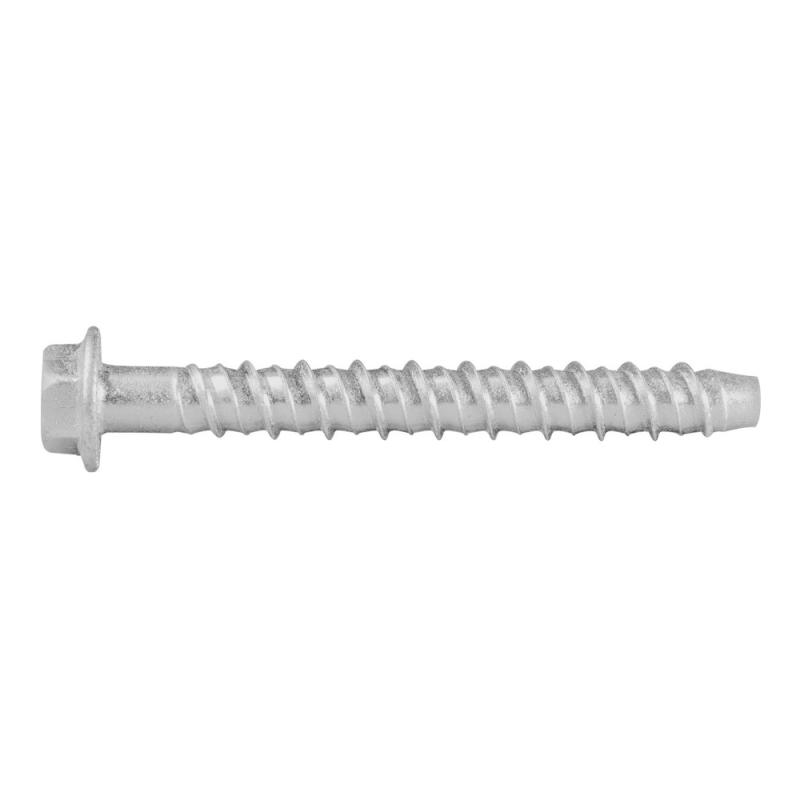 Betonskrue Sekskant Udendørs/Indendørs 6x100mm Zinkflager 100stk Rawlplug