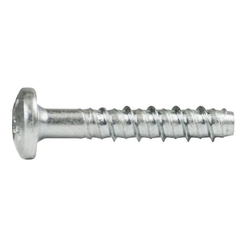 Betongskruv Liten Pan Huvud 6x40mm Elförzinkad 100st Rawlplug