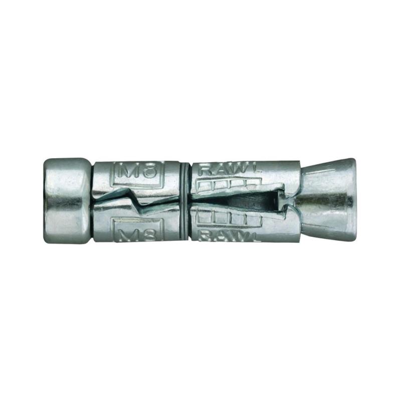 Skjermanker M6x45mm Diameter 12mm Elektrogalvaniseret 100stk Rawlplug