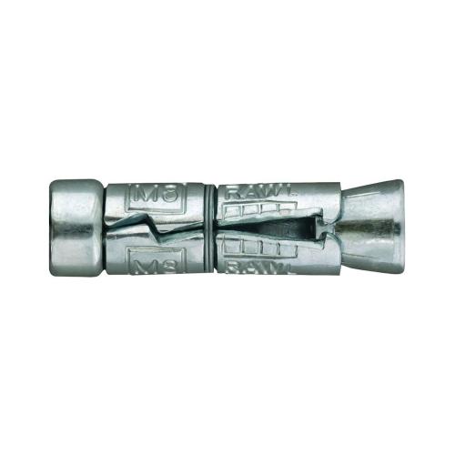 Skjermanker M6x45mm Diameter 12mm Elektrogalvaniseret 100stk Rawlplug