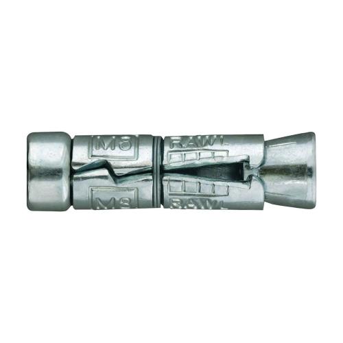 Skjermanker M8x50mm Diameter 14mm Elektrogalvaniseret 100stk Rawlplug