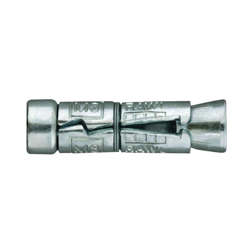 Skjermanker M10x60mm Diameter 16mm Elektrogalvaniseret 100stk Rawlplug