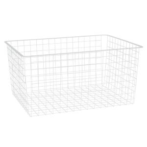 Wire Basket For Pull Out Frame, 60x40x28cm, White, Elfa