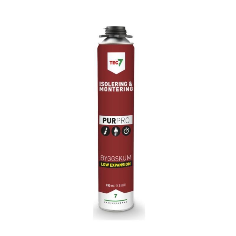 Byggskum PUR PRO Aerosol 750ml Ljusgrön Tec7