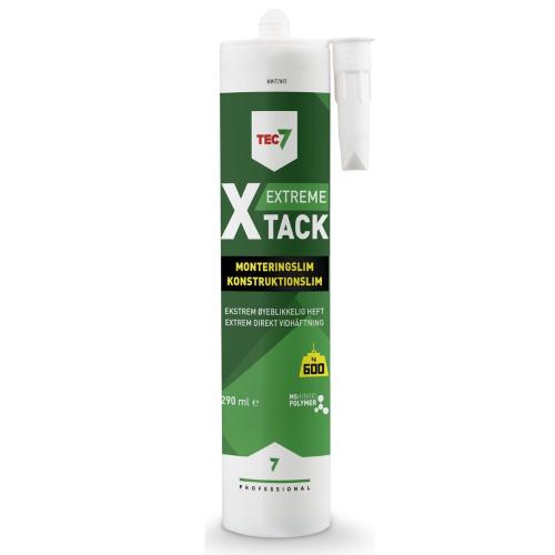 Konstruktionsklæber X-Tack 290ml Hvid Tec7