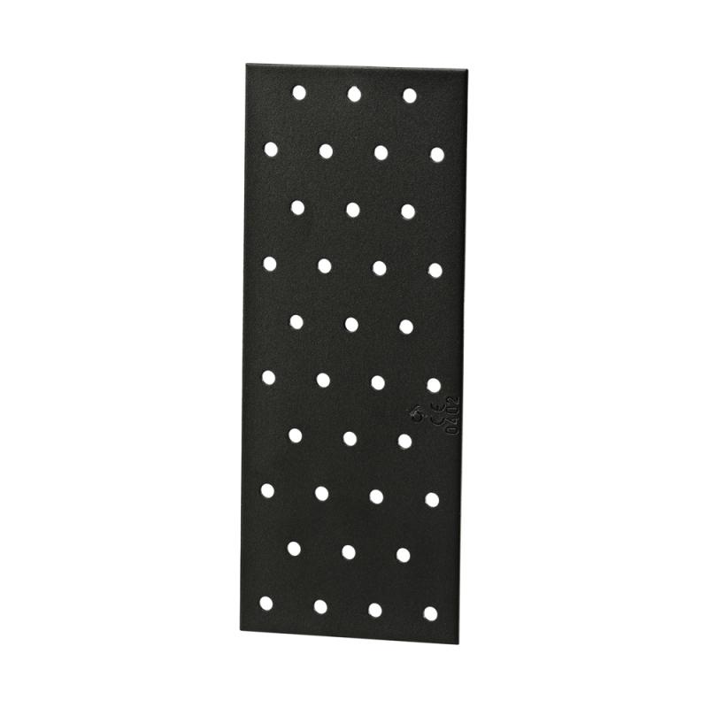 Perforeret Plade Sort 2x80x200mm, Joma 4810002