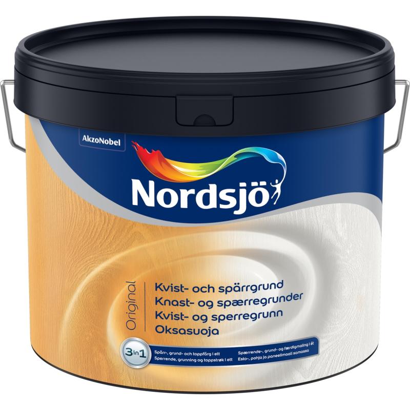 NORDSJÖ Grundfärg Kvist Och Spärrgrund Vit 10L, Nordsjö