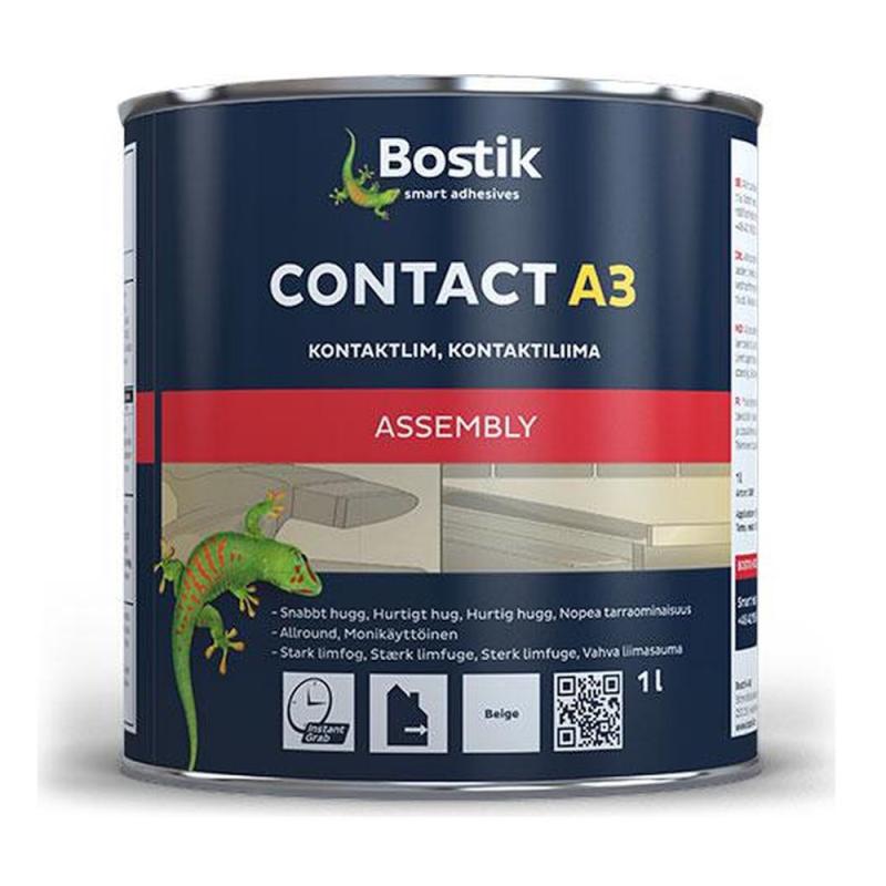 Kontaktlim Contact A3 1Liter Beige Bostik