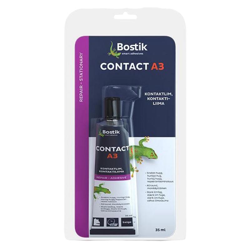 Rørlim Kontakt A3 0,035 Liter Beige Bostik