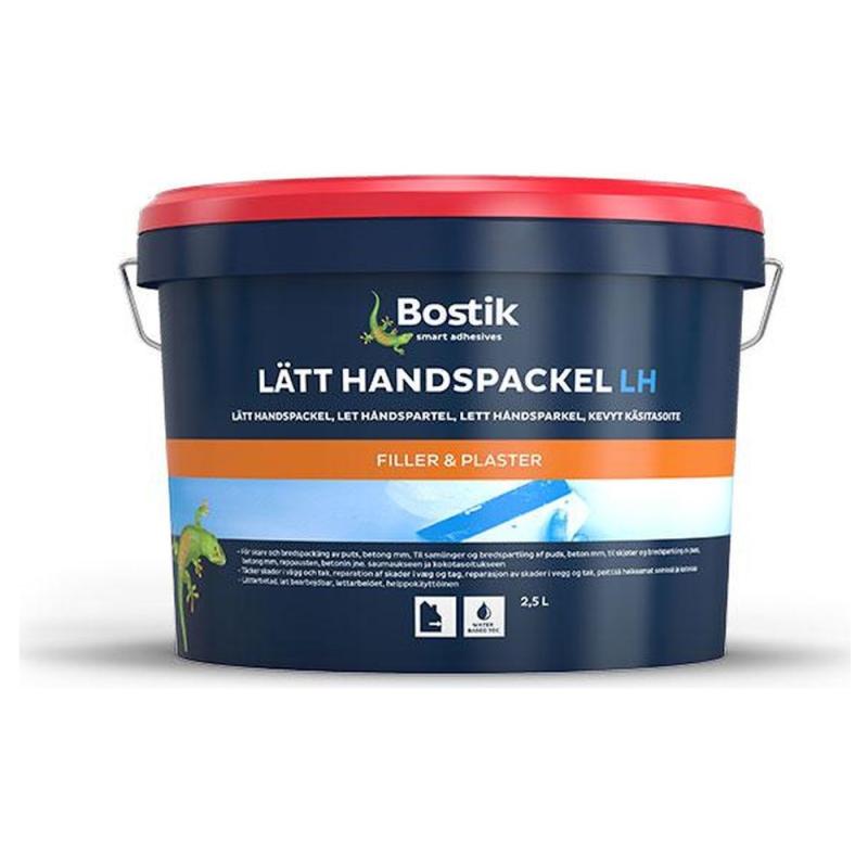 Väggspackel/Lätt Handspackel LH 2,5 Liter Grå Bostik