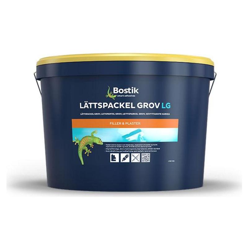 Väggspackel/Lätt Lättspackel Grov LG 10 Liter Grå Bostik
