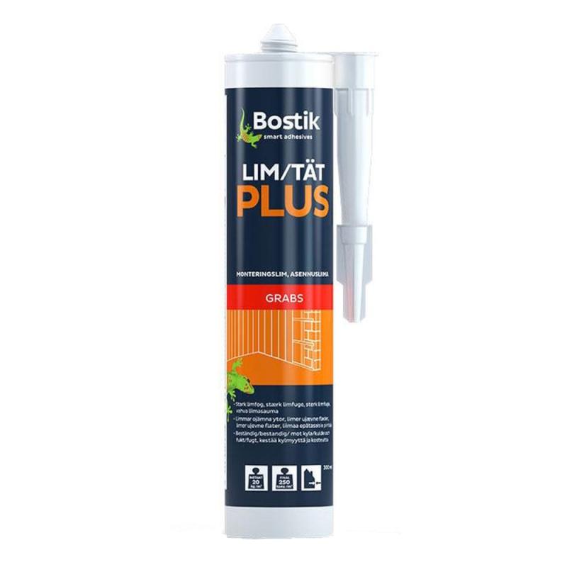 Monteringslim Lim/Tight Plus 0,3 Liter Hvid Bostik