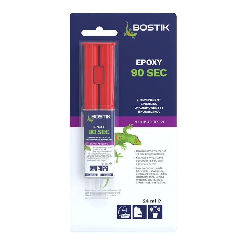 2-Komponentslim Epoxy 90 Seconds 0,024 Liter Bostik