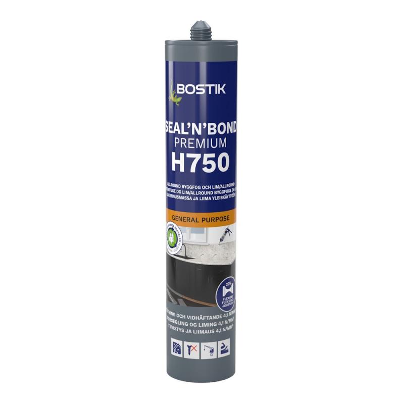 Fogmassa SMP Bygg H750 Sealnbond Premium 0,29 Liter Vit Bostik