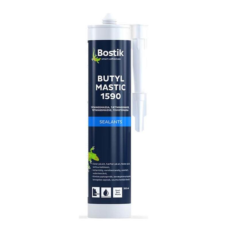 Fogmassa Butyl Mastic 1590 0,3 Liter Svart Bostik