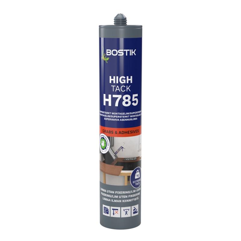 Monteringslim H785 High Tack 0,29 Liter Vit Bostik
