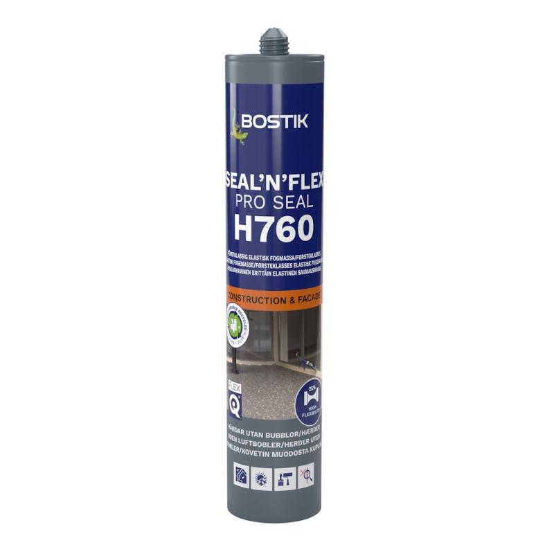 Fugemasse SMP Bygg H760 Sealn Flex Pro Seal 0,29 Liter Mørkegrå Bostik